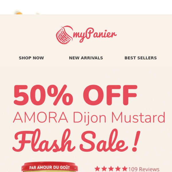 Flash sale⚡ 50% OFF Amora Dijon Mustard *today*