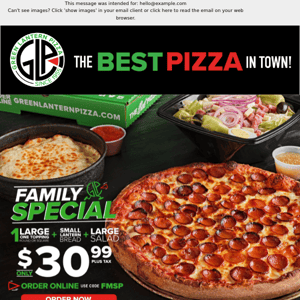 🍕A Special to Feed the ENTIRE FAMILY! Order Tonight!😋