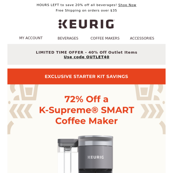 BRILLIANT! | Only $49.99 for a K-Supreme® SMART coffee maker