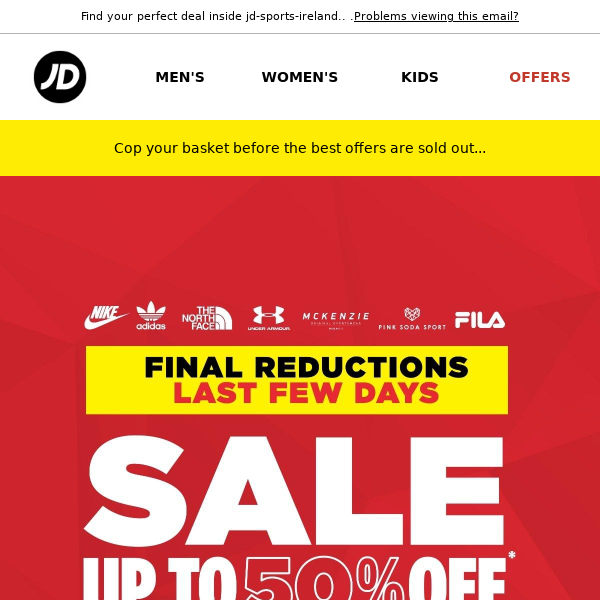 Final Markdowns Are On! 🤑💰 - JD Sports Ireland