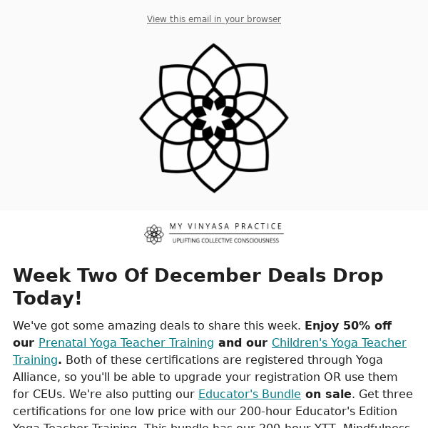 NEW December Deal Drop