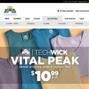 Techwick Vital Peak - Up to 50% OFF!
