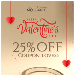 💍 Don't miss our Valentine's Day Sale! | 25% OFF | Forever Moissanite | Moissanite Rings ❤️