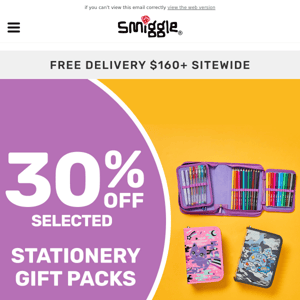 Treat yourself to 30% off stationery gift packs ❤