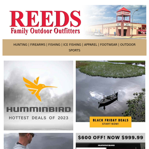 $600 OFF Today on Humminbird Helix 9 or 10s! Deals You Can't Miss 🎆 -  Reeds Family Outdoor Outfitters