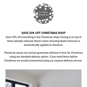 Save 20% Christmas Shop  🎄