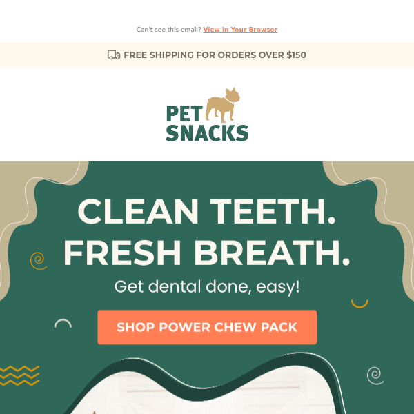 Say Goodbye to Bad Breath with Pet Snacks' Dental Care Pack! 🐶