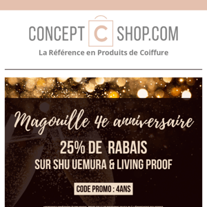 25% de rabais sur Shu Uemura & Living Proof 🥳