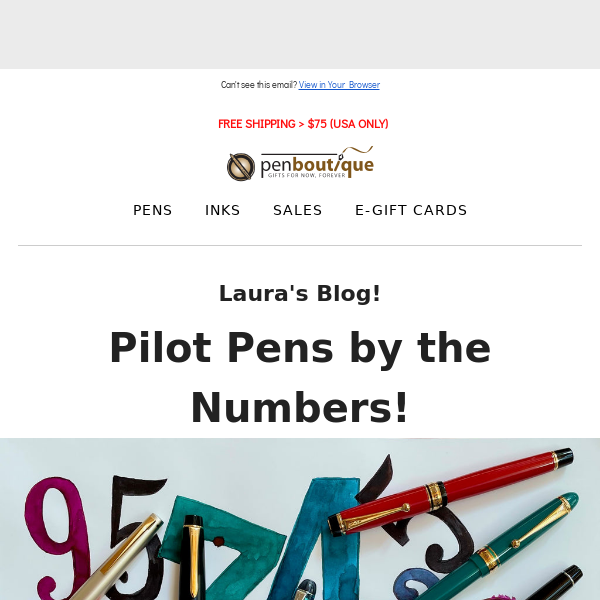 MONDAY READ: Pilot Pens by the Numbers!!!