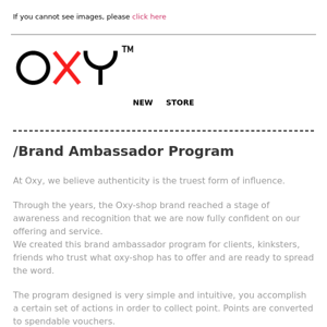 Become a Brand Ambassador