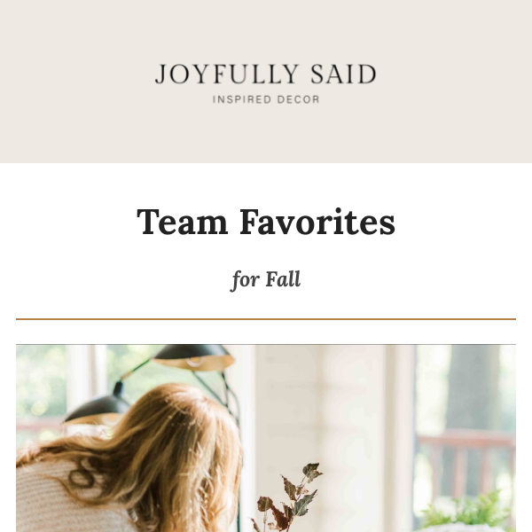 Team favorites for fall 🍂