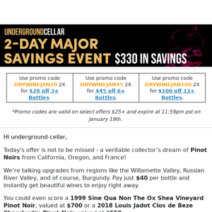 Last chance: $330 in wine credits expiring tonight!