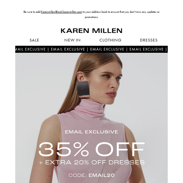 Email Exclusive | Take an extra 20% off Dresses