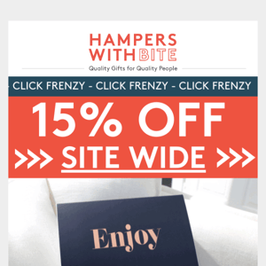 🚨CLICK FRENZY🚨 Take 15% off ALL Gifts