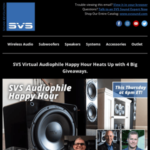 SVS Audiophile Happy Hour Returns with Big Giveaways & Special Guest “Youthman”