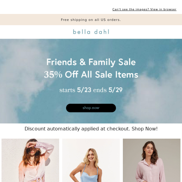 Friends & Family Sale Starts TODAY