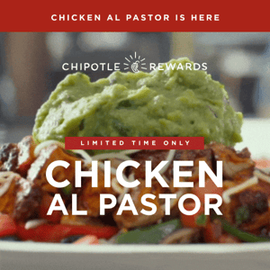 Chicken al Pastor is back 🙌