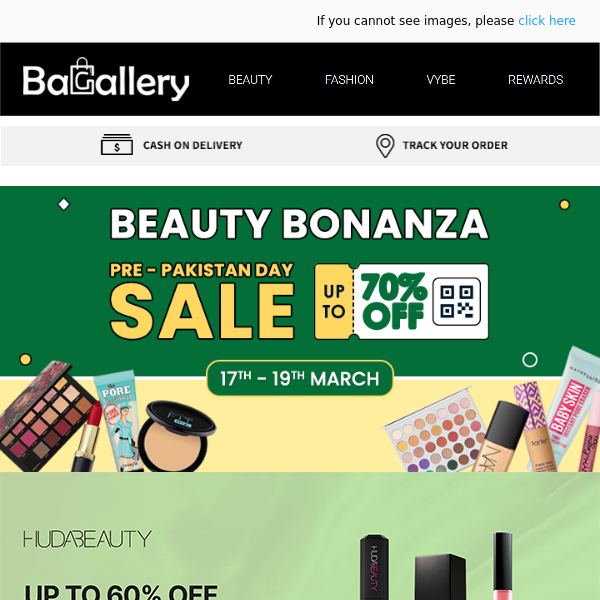 Bagallery Fashion BEAUTY BONANZA IS LIVE!!!!!