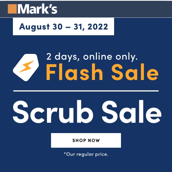 FLASH SALE! 2 Day Scrub Sale (online only)
