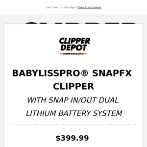 👀 SNAPFX CLIPPER 😱 Don't Wait .. Now Shipping