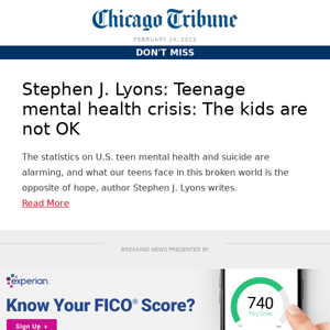 Teenage mental health crisis: The kids are not OK