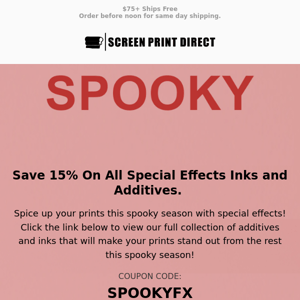 SPOOKY Savings Happening Now! 🎃