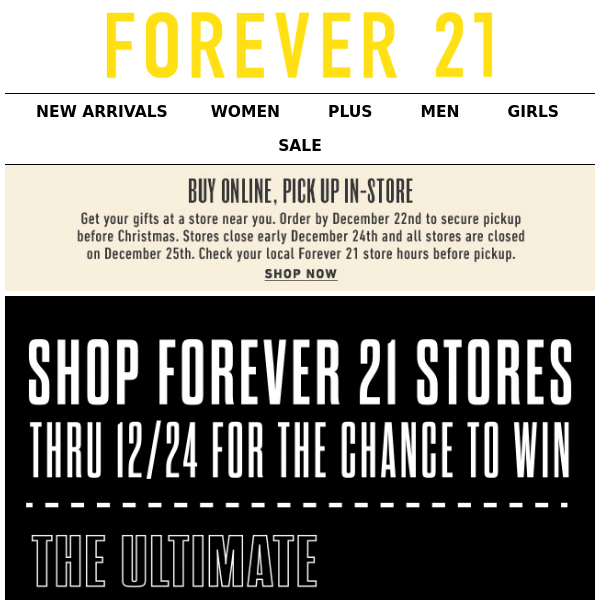 Win 2 tickets to the best show of the ERA 🎟️ - Forever 21
