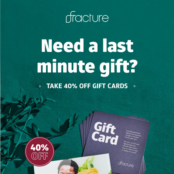 Take 40% OFF Gift Cards!