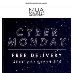 Hey...Free Delivery for Cyber Monday! ✨