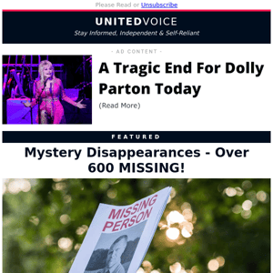 Mystery Disappearances - Over 600 MISSING!