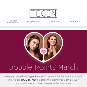 LAUNCHING: Double Points March 💖