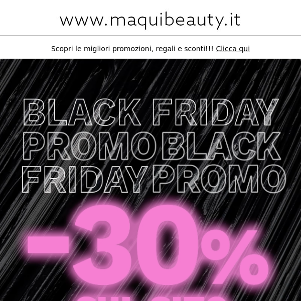💣 INIZIANO... Black Friday -30% sul web! 💣