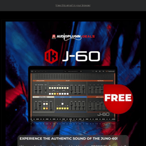 💯FREE: Syntronik Instruments J-60 by IK Multimedia