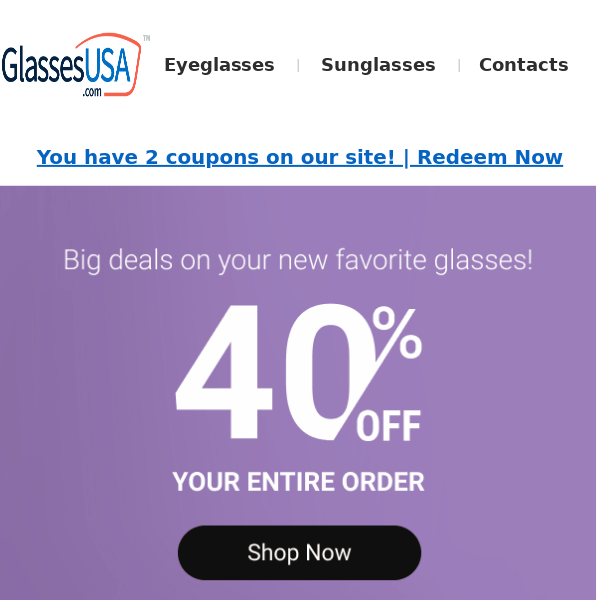✨ You're getting a whole lotta savings! - Glasses USA