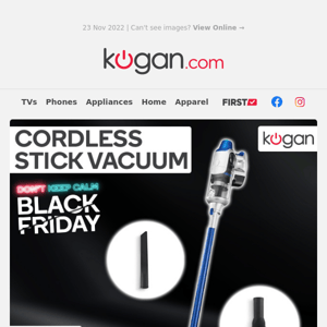 Clean Up this Black Friday with $330 OFF This Stick Vacuum!