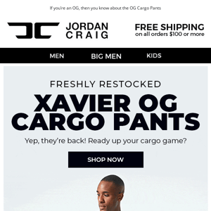 🚨 Xavier OG Cargo Pants Are Back! 🚨