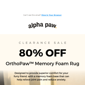 Alpha Paw, PRICE DROP 👇