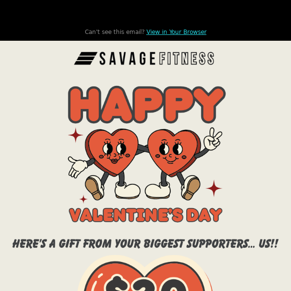$20 Gift To: Savage Fitness Accessories From: your Secret Admirer 😘