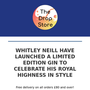 NEW LIMITED EDITION WHITLEY NEILL CORONATION GIN