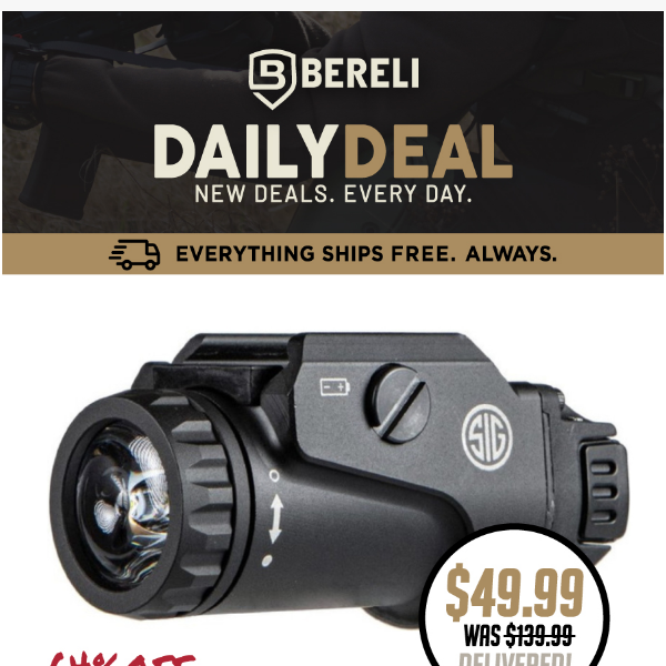 Daily Deal 👊 Crazy Sale On Sig Sauer Foxtrot Weapon Light