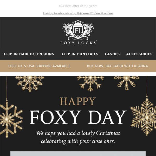 Happy Foxy Day Foxy Locks