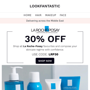 LA ROCHE-POSAY: 30% OFF 😍