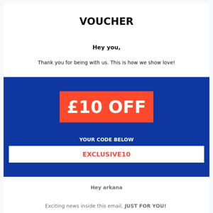 🌟Your £10 coupon expires tonight🌟