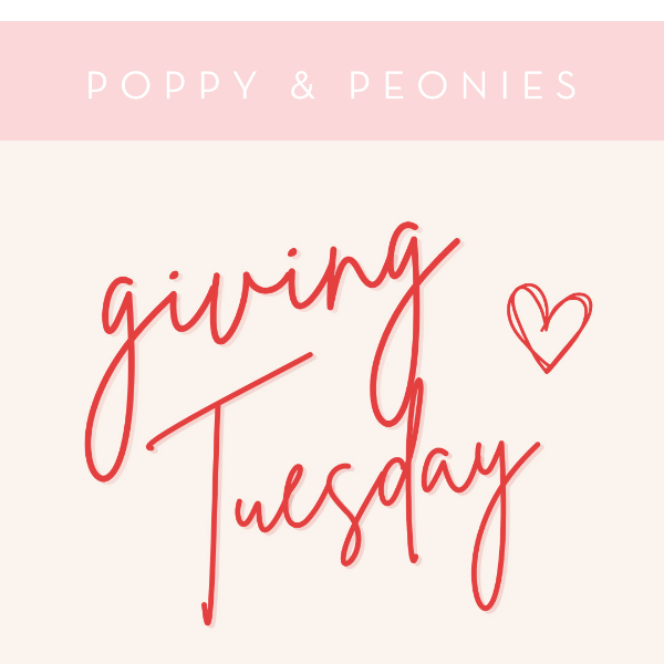 It's Giving Tuesday ❤️