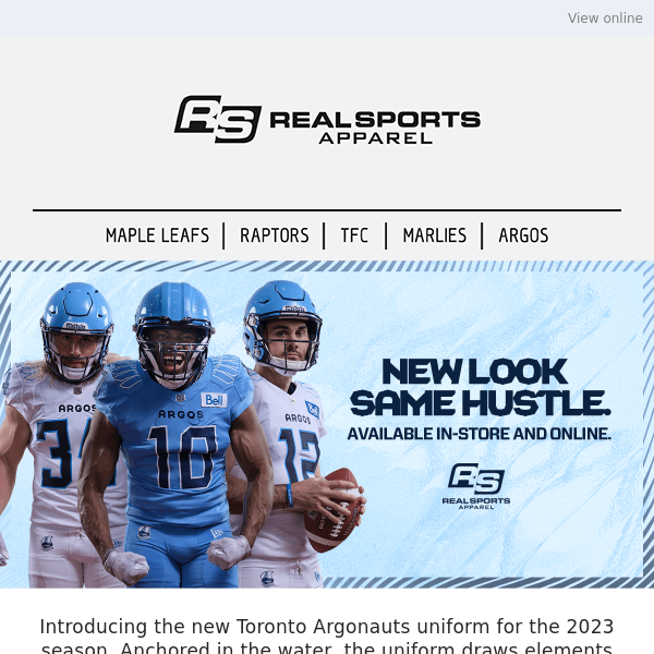 NEW THIS SEASON! Toronto Maple - Real Sports Apparel