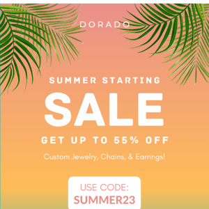 Turn Up The Heat: Summer Sale Starts NOW ☀️