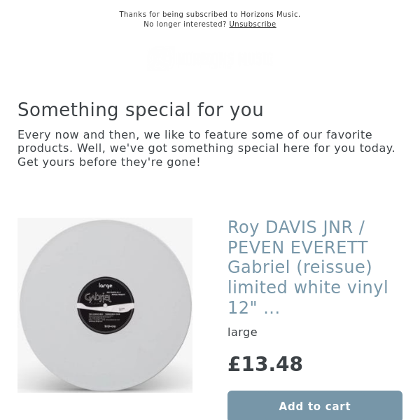 BACK IN! Roy DAVIS JNR / PEVEN EVERETT Gabriel (reissue) limited white vinyl 12" repress