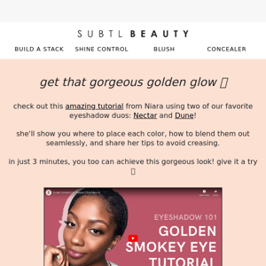 Get the smokey golden eye of your dreams