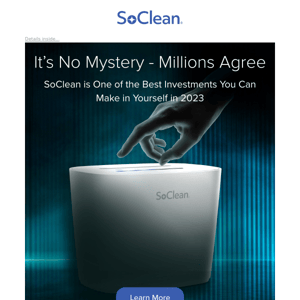 Special gift when you order SoClean 3.