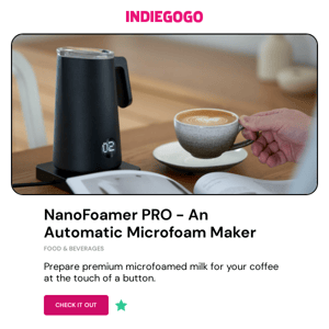 Make microfoamed milk for your coffee at the touch of a button